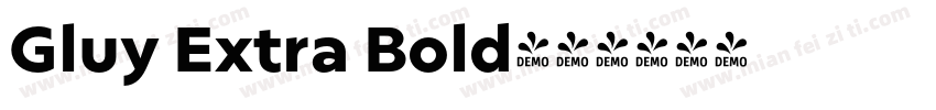 Gluy Extra Bold字体转换
